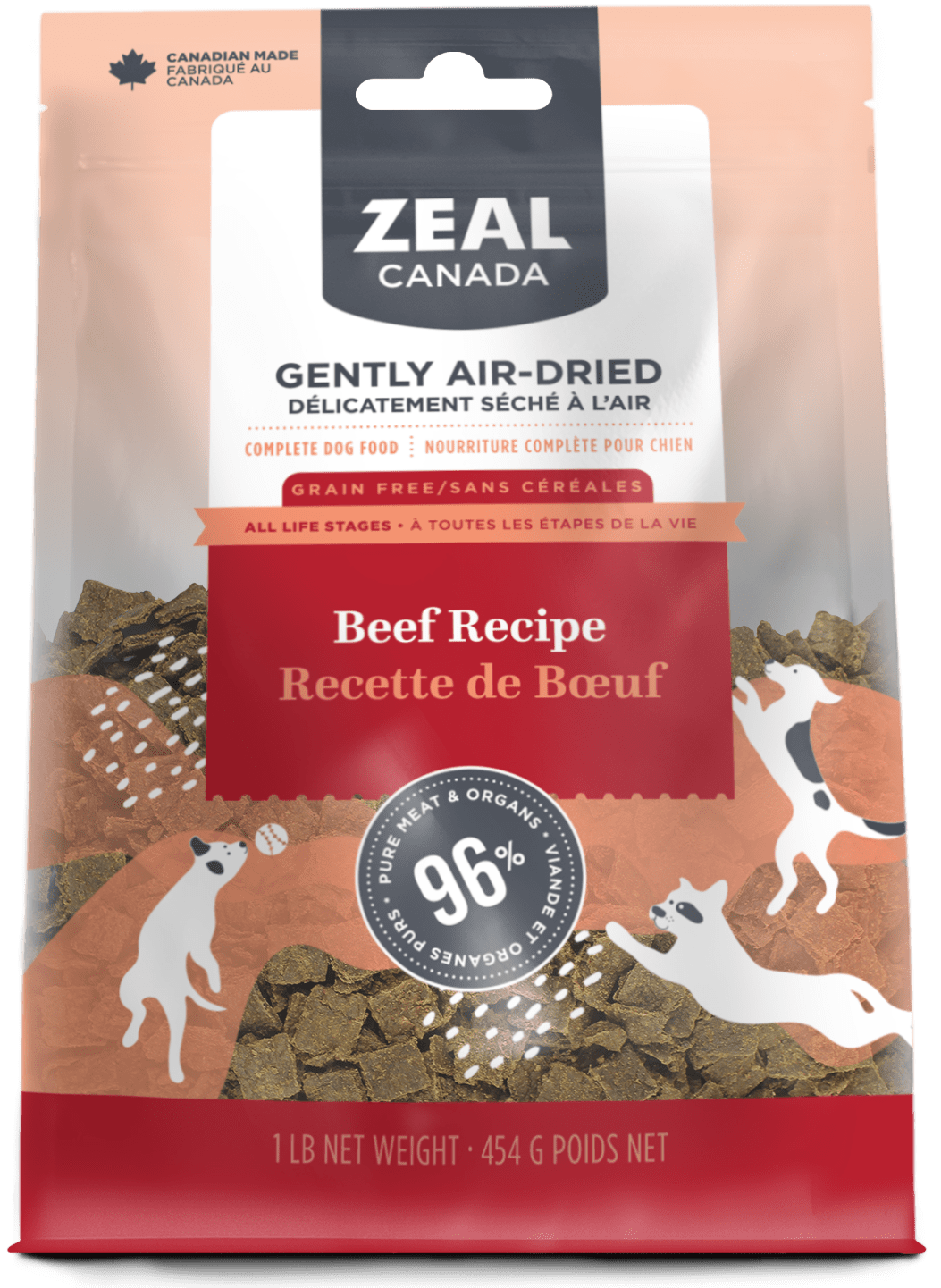 Zeal Canada - Gently Air-Dried Beef (For Dogs)